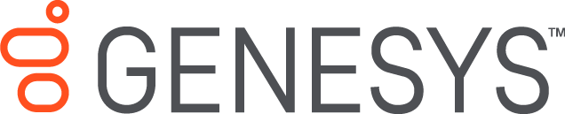 The Genesys company logo, the ai powered experience orchestration platform.