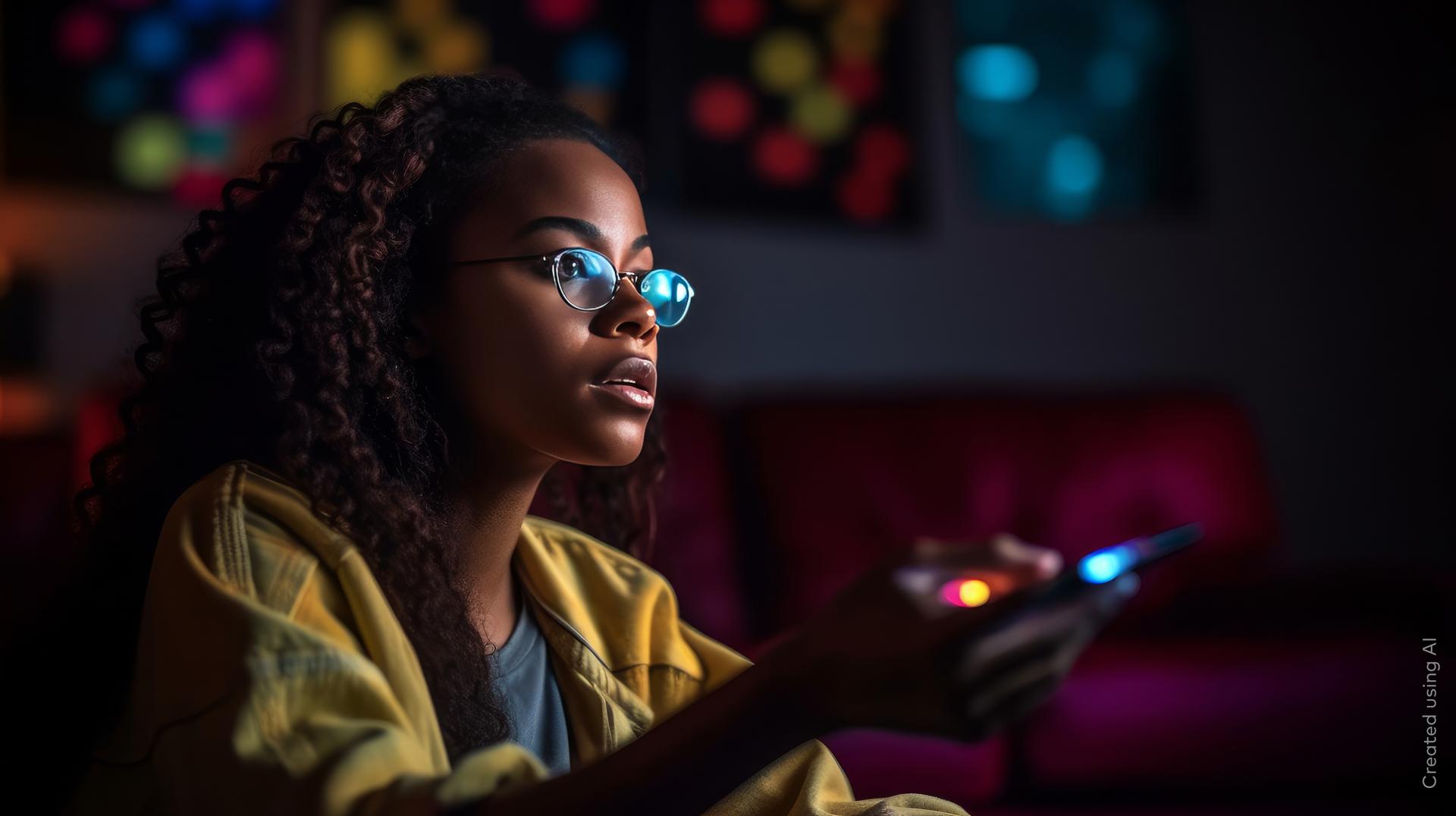 young-afro-woman
