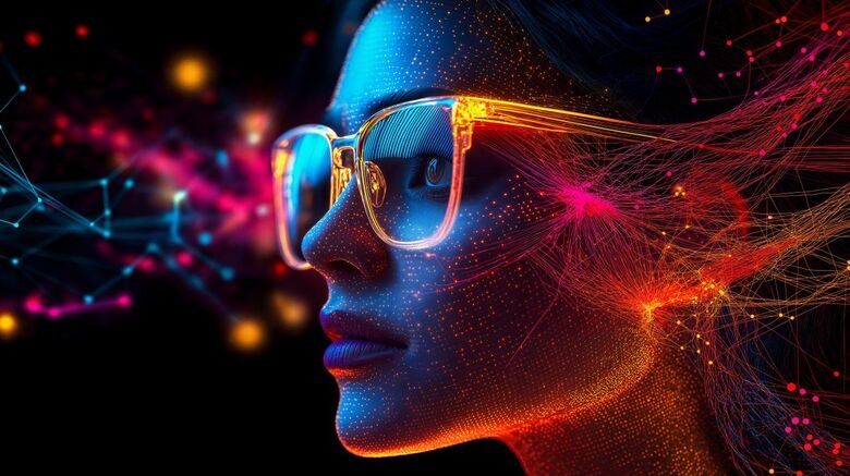 ai-woman-colourful-glasses