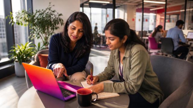 women-looking-laptop-corporate
